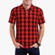 thumbnail image 1 of Fotbe Retro red and Black Houndstooth Camiseta Polo de Golf para Hombre con Estampado – Camisa Deportiva Transpirable con Cuello Abotonado-3X-Large, 1 of 6