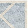 thumbnail image 2 of Safavieh Cambridge Collection CAM136A Handmade Moroccan Geometric Light Blue and Ivory Premium Wool Area Rug (8' x 10'), 2 of 3