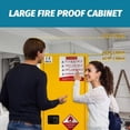 thumbnail image 7 of 24 Gallon Flammable Cabinet,  Flammable Liquid Storage Cabinet,Commercial Grade Galvanized Steel,  for Commercial Industrial and Home Use, 7 of 7