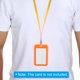 thumbnail image 5 of Uxcell 16.93" x 0.39" Cintas de Cuello con Clip Giratorio para Identificación Llaves Amarillo Paquete de 20, 5 of 5