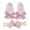 Pink, variant on Baby Girls Flats with Bowknot Headband Soft Sole Newborn Infant First Walkers Crib Shoes Wedding Party Christmas Princess Dress Shoes