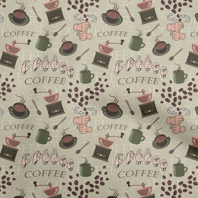oneOone Rayon Olive Green Fabric Text Sewing Craft Projects Fabric Prints By Yard 56 Inch Wide