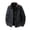 Black, variant on Mens Light Jackets Button Down Casual Cotton Barn Jacket Vintage Military Fall Outwear with Pockets