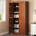 thumbnail image 4 of Palace Imports 100% Solid Wood 32" Bathroom Cabinet with Solid Doors and Adjustable Shelves, Mocha, 4 of 7