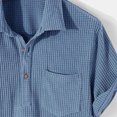 thumbnail image 4 of Sngxgn Men's Polo Shirt Short Sleeve Shirts Golf Shirt(Blue,XL), 4 of 5