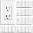 thumbnail image 1 of Enchufe eléctrico de pared BESTTEN 15A/125V/1875W, paquete de 50 unidades, blanco, 1 of 8