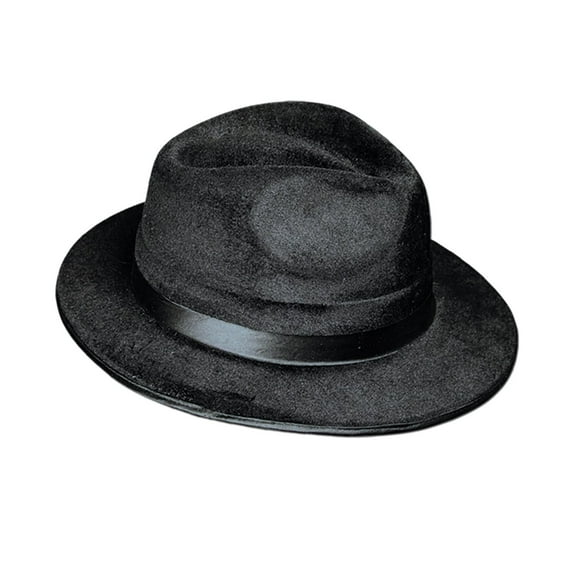 Beistle Casino Party Dura-Form Vel-Felt Fedora black (Case of 12)