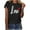 Black-B, variant on Womens Short Sleeve Crewneck Top Basic Casual Tee Soft Comfortable Solid Color Relaxed Fit Breathable Everyday Summer Essential Wear Pink