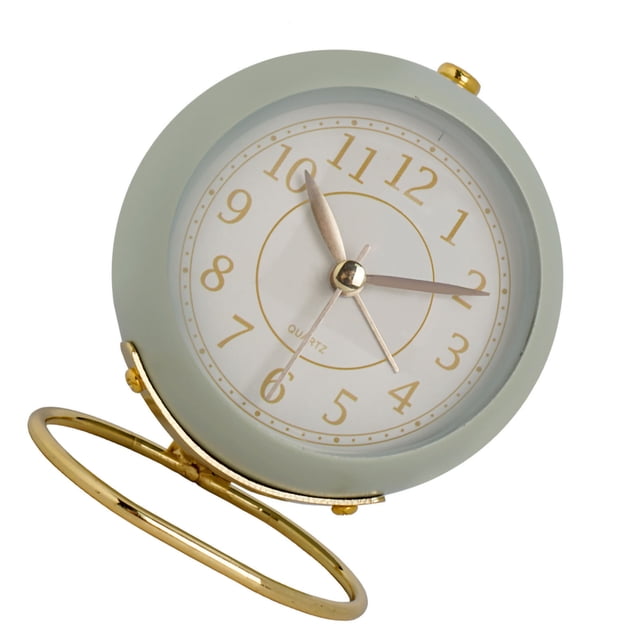 Reloj despertador Jadeshay Metal Estilo europeo silencioso