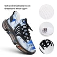 thumbnail image 4 of Santorini, Greece Walking Shoes for Men Woman Lightweight Tennis Fashion Elastic Sports Shoes Cushion Basketball Shoes, 4 of 7