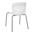 thumbnail image 6 of Flash Furniture HERCULES Series Plastic Stack Chair with Lumbar Support White 5 Pack (5RUTNC618WH), 6 of 9