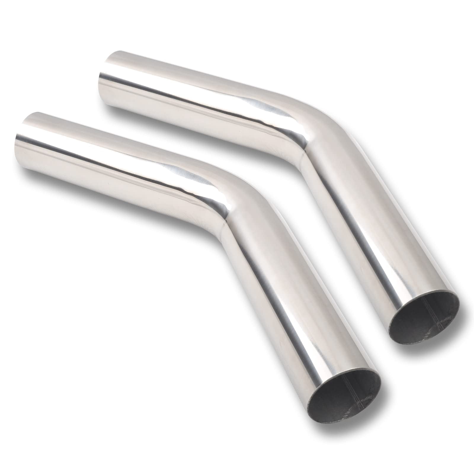 FGJQEFG 8PCS 3.5 Inch Custom Mandrel Exhaust Pipe Straight&Bend Kit Stainless Steel