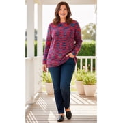 Woman Within Plus Size Crewneck Chenille Sweater