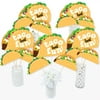 Big Dot of Happiness Taco 'Bout Fun - Fiesta Centerpiece Sticks - Table Toppers - Set of 15