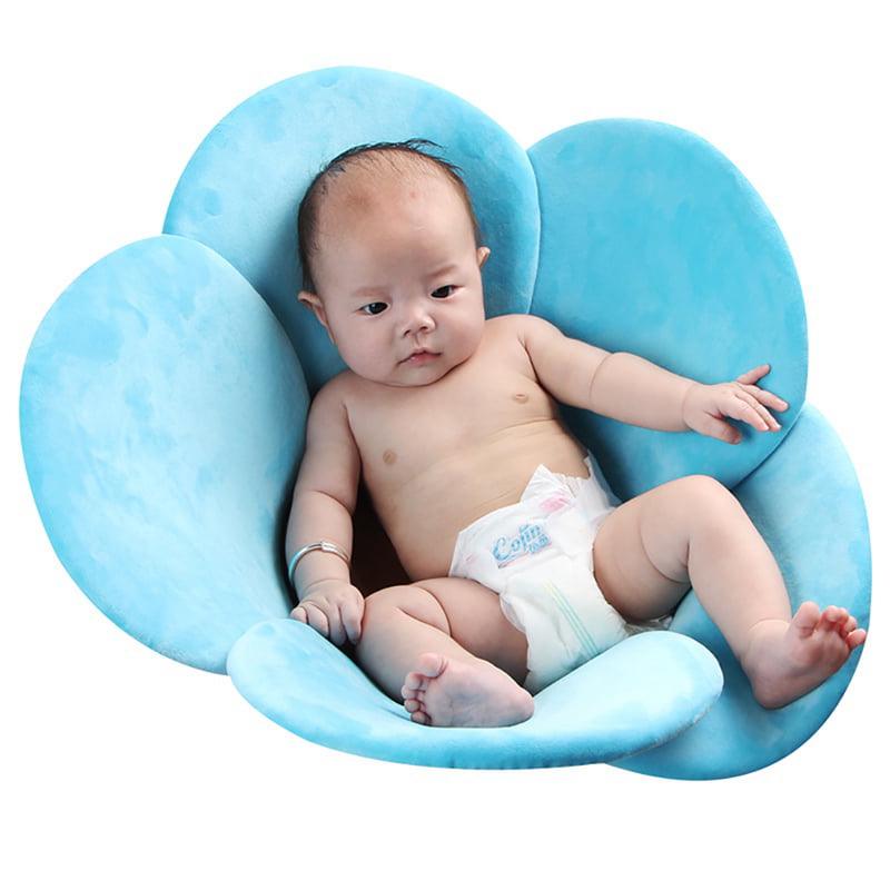 Baby Bath Tub Toddler Safety Foldable Soft Flower Petal Bathtub Pad