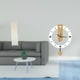 thumbnail image 2 of Elegante pantalla de lámpara de pie con números y acogedor adorno acrílico. Reloj silencioso para sala de estar y decoración del hogar., 2 of 8
