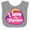 Heather and White, variant on Inktastic I Love My Mamaw Grandchild Girls Baby Bib