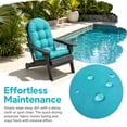 thumbnail image 6 of FODINGHILL Adirondack Chair Cushions Set of 2,Polyester Weatherproof Outdoor High Back Adirondack Chairs Cushion with Ties,Thickened Seat for Patio,Aqua, 6 of 10