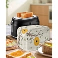 thumbnail image 4 of Bees Branches Toaster Cover 4 Slice, Large Kitchen Appliance Covers, Farmhouse Spring Botanical Elegant Toaster Oven Cover with Loop, Bread Machine Cover Polyester Dust Cover Protection, 4 of 4
