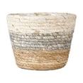 thumbnail image 1 of Flower Pot Yard Potted Flowers Rattan Flower Desktop Soil Cultivation Handmade Rattan Durable Eco-Friendly Built-In Soil System Indoor Outdoor Home Office Garden Decor, 1 of 6