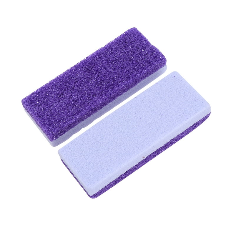40PCS Disposable Pedicure Pumice Stone for Foot Care Sponge Scrubber Callus  Purple Coarse Dead Skin Remover EVA Foam Toe Separator for Salon Apply
