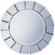 Coaster Fez Contemporain Verre Rond Miroir en Forme de Soleil Argent – image 1 sur 2