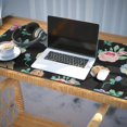 thumbnail image 3 of Long Mouse Pads for Desk,Pioneer Flower Floral Print Pattern Desk Mats on Top Of Desks, Desk Mouse Pad Extra Large with 3mm Non-Slip Base and Stitched Edge for Gaming,Office,Work,Home 35.4"x15.7", 3 of 6