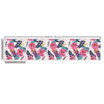 thumbnail image 3 of Ambesonne Floral Fabric by the Yard Upholstery, Botanical Polka Dots Art, 5 Yards, Dried Rose and Petrol Blue, 3 of 5