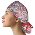 thumbnail image 1 of PEIXUN Scrub Cap with Buttons Bouffant Hat with Sweatband for Womens and Mens, 1 of 4