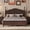 Walnut, variant on MODERNLUXE Full Size Wood Platform Bed, Retro Bed Frame with Wooden Slat Support for Boys Girls Adults,Walnut
