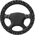 thumbnail image 3 of Music Note Black White Steering Wheel Cover Car Accessories r Auto Steering Wheel Covers Protector Universal 15h, 3 of 4