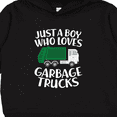 thumbnail image 3 of Inktastic Just a Boy Who Loves Garbage Trucks Toddler Hoodie, 3 of 4
