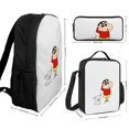 thumbnail image 2 of Creyon Shin-chan Backpack with Lunch Box and Pen Holder Three Piece School Office Combo, 2 of 5