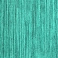 thumbnail image 1 of Ahgly Company Machine Washable Indoor Square Abstract Turquoise Blue Contemporary Area Rugs, 7' Square, 1 of 4