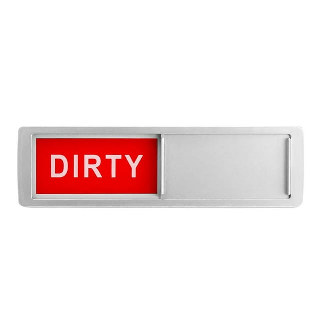 GROWTH TANK Clean Dirty Sign Indicator for Kitchen Fridge Red Red Green