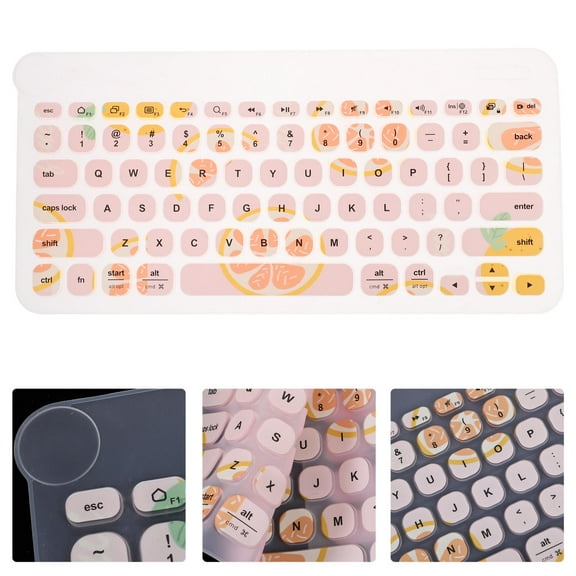 SHOWERORO Keyboard Cover For K380 Laptop Keyboard Protector Silicone 1Pack 11.79X5.70In