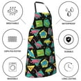 thumbnail image 6 of Bingfone Geometric Dinosaur Apron Gifts For Men, Women Professional Grade Chef Apron for Kitchen,BBQ & Grill, 6 of 8