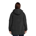 thumbnail image 3 of Jason Maxwell Women's and Women’s Plus Size Mixed Media Faux Shearling Jacket S-3X, 3 of 5
