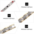 thumbnail image 4 of Eease Magnetic Titanium Stainless Steel Arthritis Health Bracelet, 4 of 6