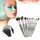 thumbnail image 2 of Juego de 10 brochas de maquillaje portátiles, brochas, brochas para sombras de ojos, 2 of 4