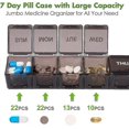 thumbnail image 2 of Extra Large Pill Box 2 Pcs Xl Weekly 7 Day Large Capacity Pill Box Jumbo, 2 of 5