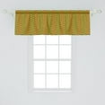thumbnail image 2 of Ambesonne Rasta Window Valance, Ethiopian Wavy Stripes, 42" x 18", Marigold Green and Red, 2 of 3
