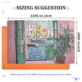 thumbnail image 6 of Yayeee Doormat for Inside 20"x32" Absorbent Low-Profile Washable Non-Slip Rubber Backed Entryway Rug, Green Window Sea, 6 of 8