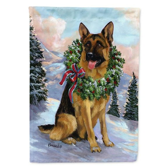 Carolines Treasures 11 x 0.01 x 15 in. German Shepherd Christmas Honor Garden Flag