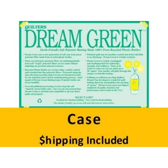 GQ Dream Green Batting ( Case(5), Queen 108 in x 93 in) shipping included*