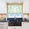 thumbnail image 5 of Yayeee Kitchen Curtains Tier Pair Light Filtering 27"x36" Rod Pocket Short Cafe Window Panel, Green Floral, 5 of 7