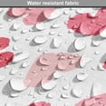 thumbnail image 5 of Hearts Dog Crate Cover, Rhythmic Sponge Print Look Cutsy Valentines Romance Love, Easy to Use Pet Kennel Cover for Medium Large Dogs, 35" x 23" x 27", Blush Pastel Pink, by Ambesonne, 5 of 6