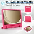 thumbnail image 4 of for Samsung Galaxy Tab A9+/ Tab A9 Plus Case 11 inch 2023 SM-X210/X215/X216 case, Shockproof, Silicone Rubber EVA Portable Handle Stand Protective Kids Cover Case, Rose, 4 of 5