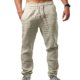 thumbnail image 1 of Pantalones casuales para hombre Harem de verano Yoga Pantalones sueltos Pantalones de lino de algodón, 1 of 2