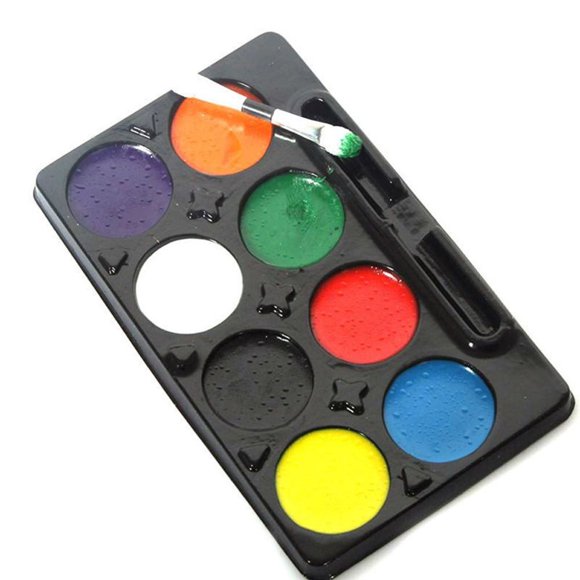 DIY Make Up COSPLAY Clown Painting Palette Face Body Paint 8 Colors Halloween